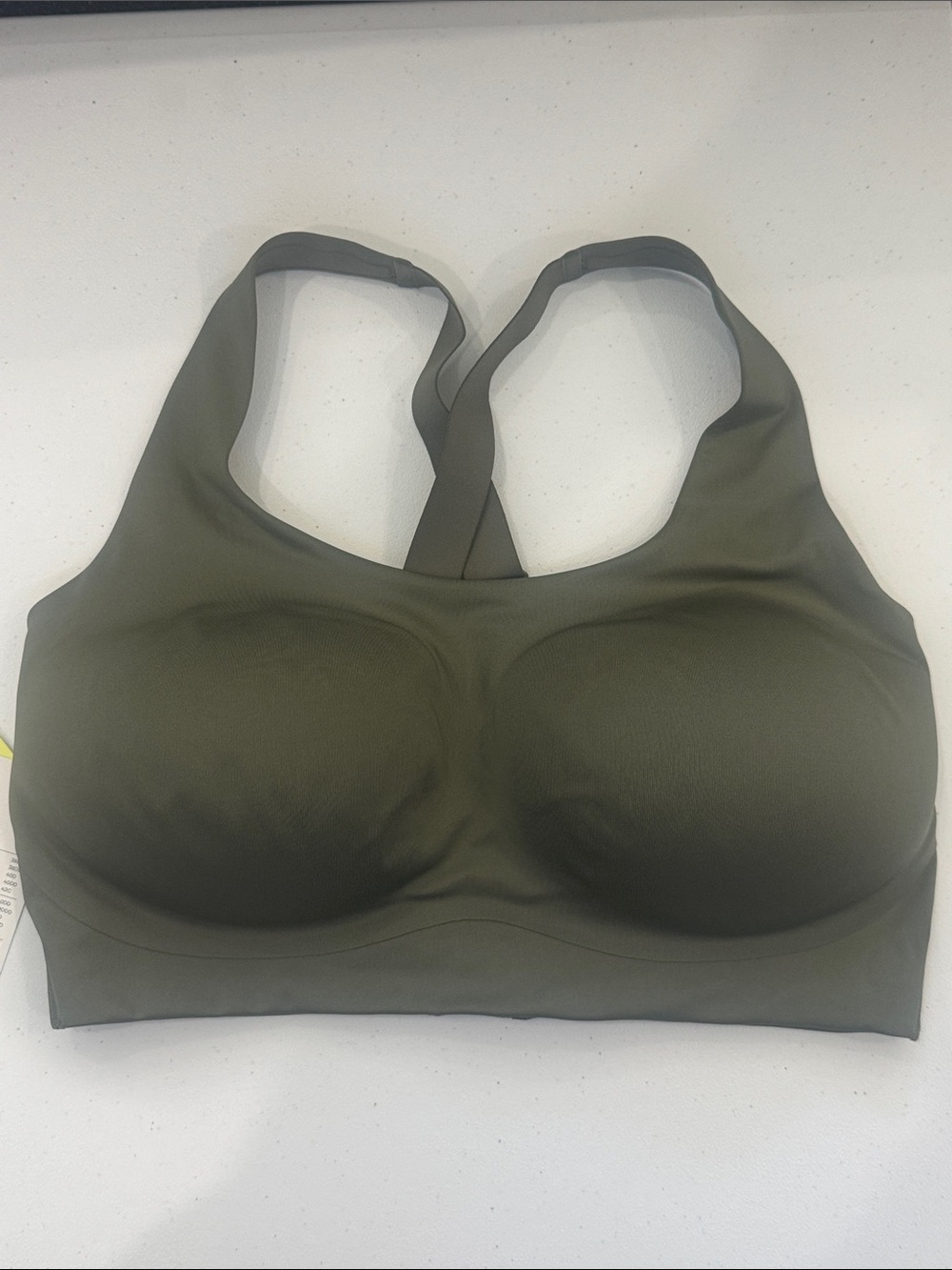 all in motion Moss Green Padded Racerback Sports Bra 2XL (40DD, 42D, 42DD, 44D)